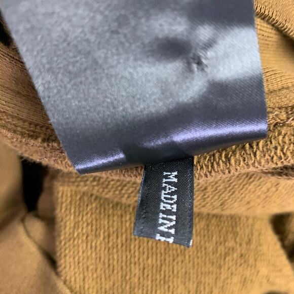 HAIDER ACKERMANN Size L Brown Cotton Blend Crew Neck Sweatshirt - Picture 7 of 8